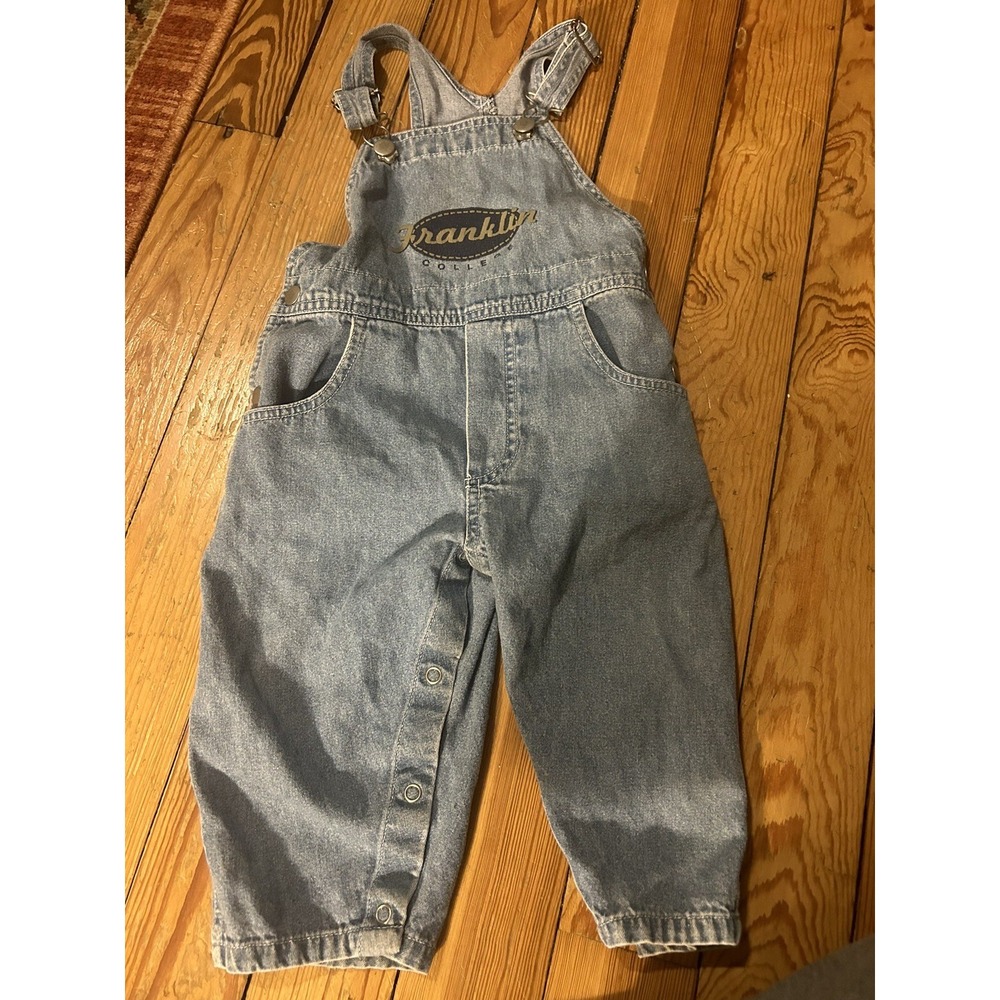 VTG Franklin College Grizzlies 18 Months Overalls Toddler Indiana